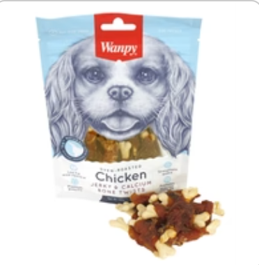 Wanpy Ofengeröstetes Hühnerfleisch / Kalzium-Knochen-Twistswanpy Jerky